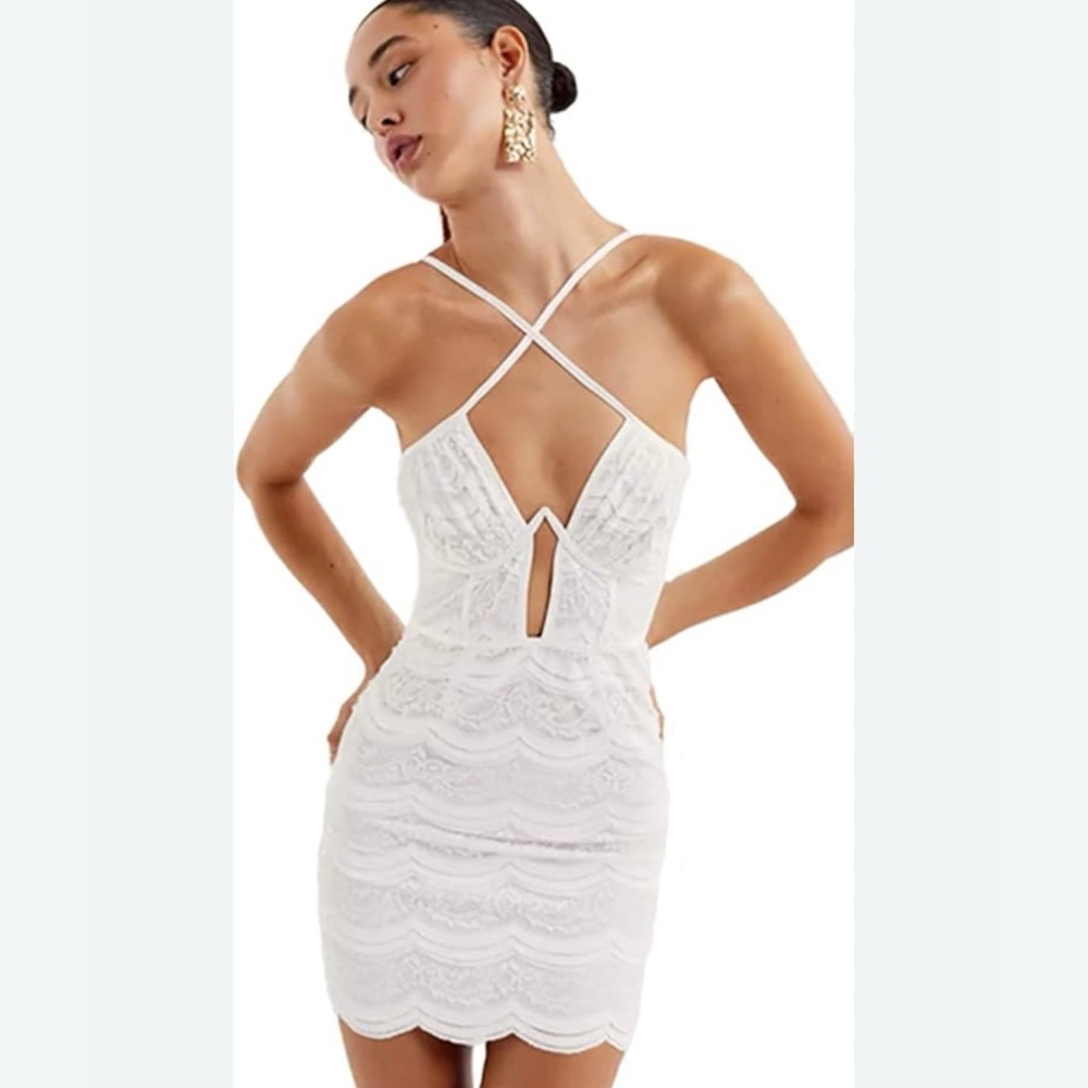 For Love & Lemons Elegant White Lace Dress | NWT | SZ M